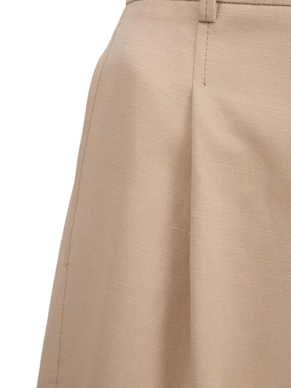 BOSS Geplooide shorts Beige