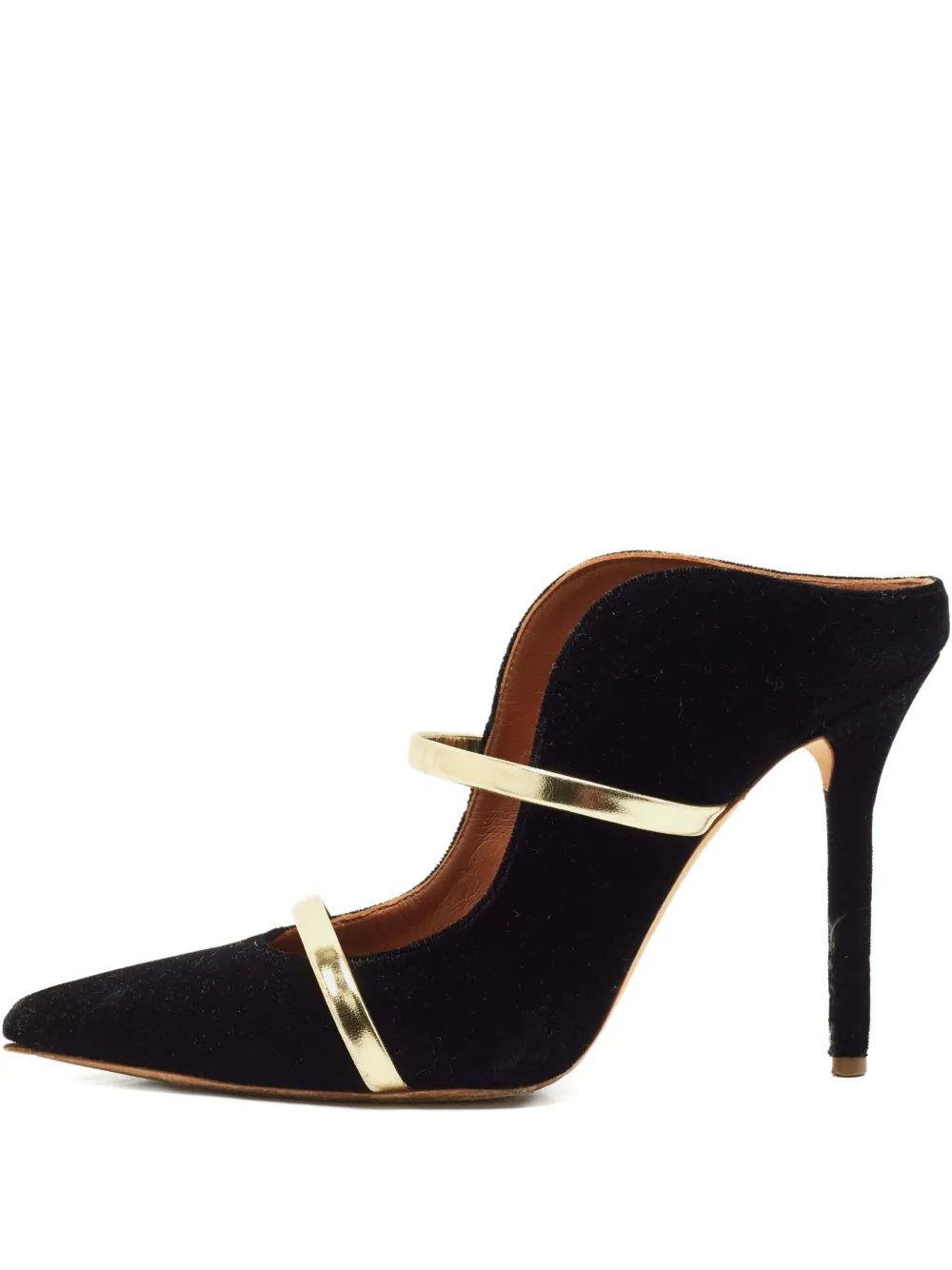Malone Souliers Mules in velluto - Nero