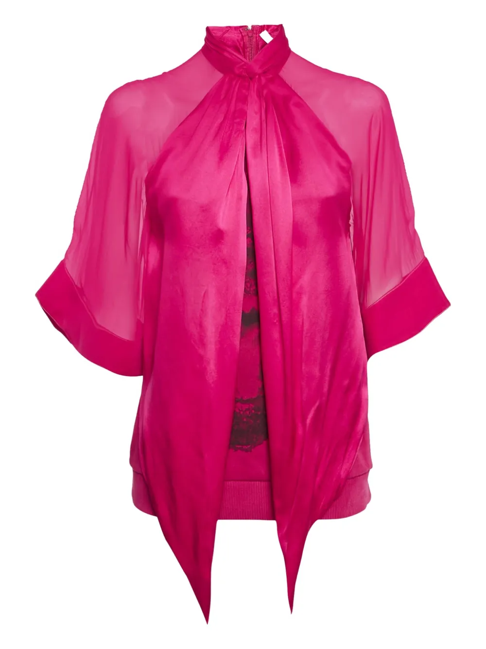 Givenchy Pre-Owned top con capa satinada | rosado | Image 1