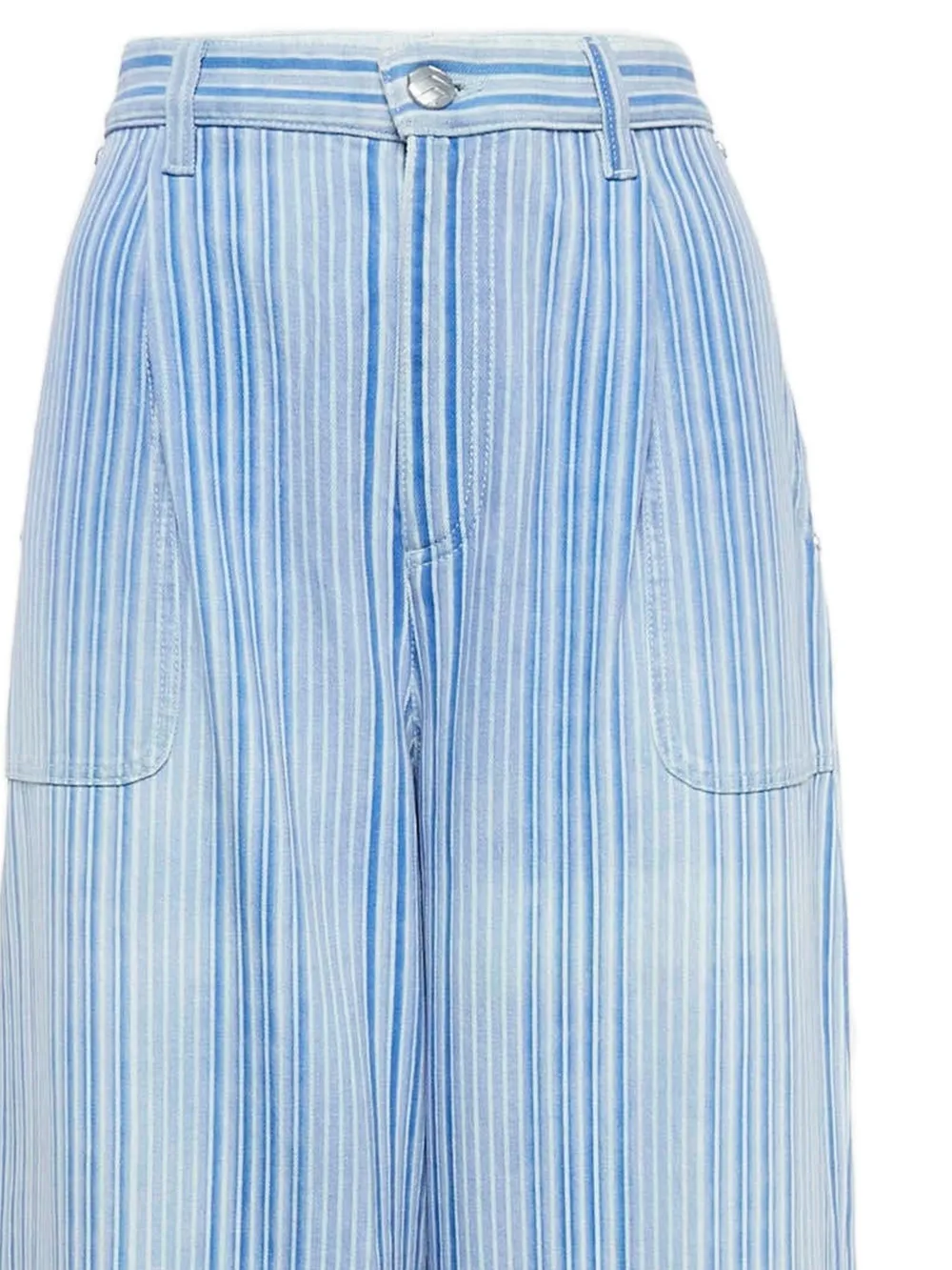 CHANEL Pre-Owned Gestreepte broek - Blauw