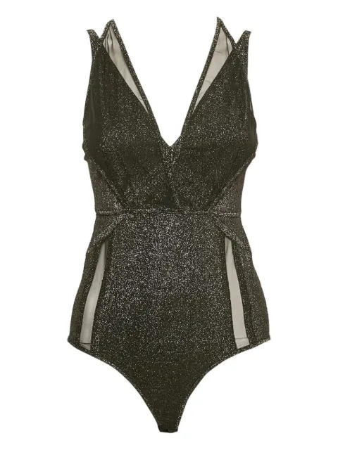 Elie Saab lurex tulle bodysuit
