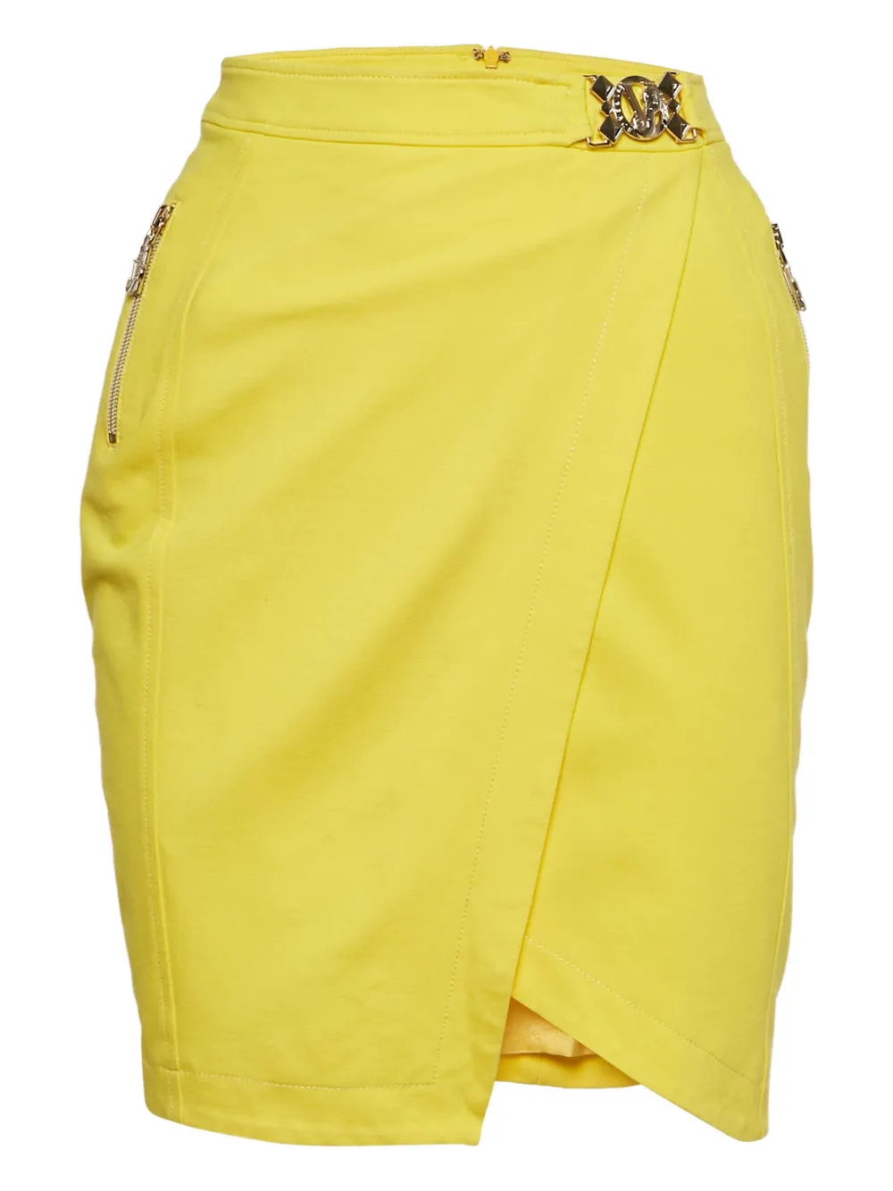 Versace Pre-Owned Gonna a portafoglio con cintura 2024 - Giallo