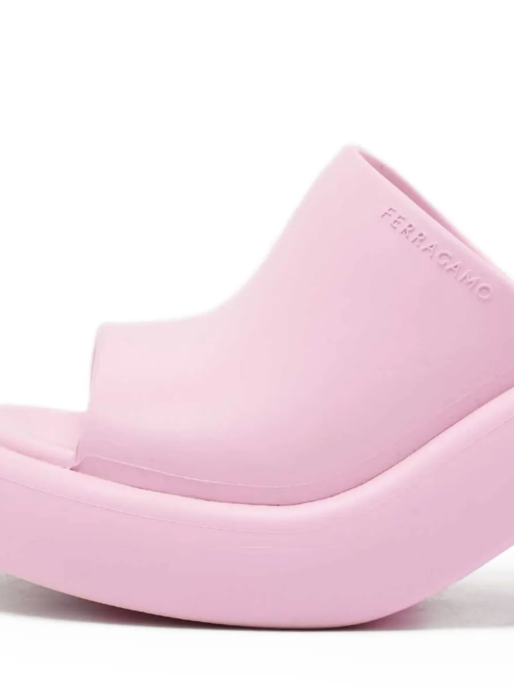 Ferragamo Pre-Owned 90 mm Deva sandalen met plateauzool - Roze