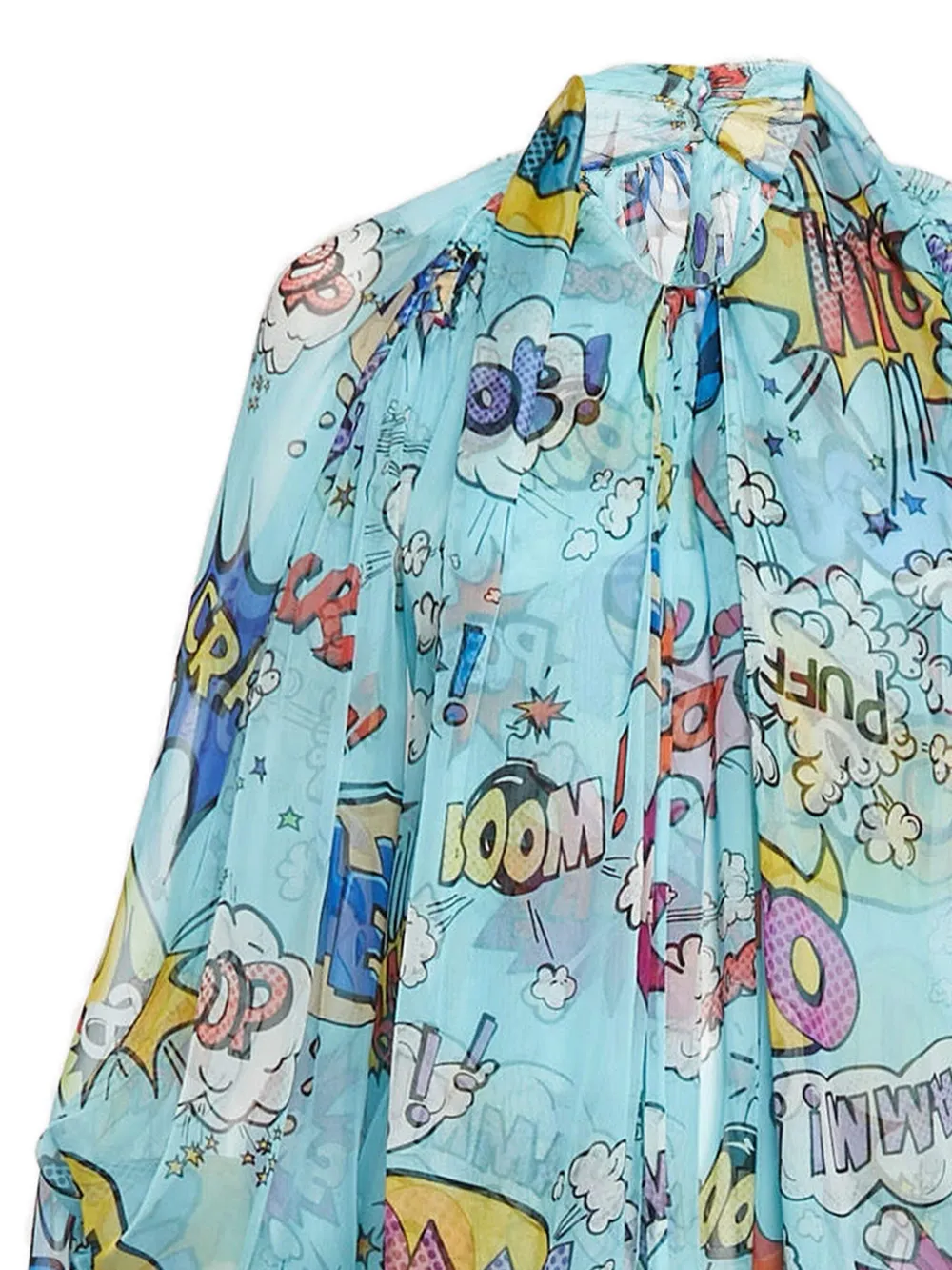 Pre-owned Dolce & Gabbana 2024 Silk Blouse In Blue