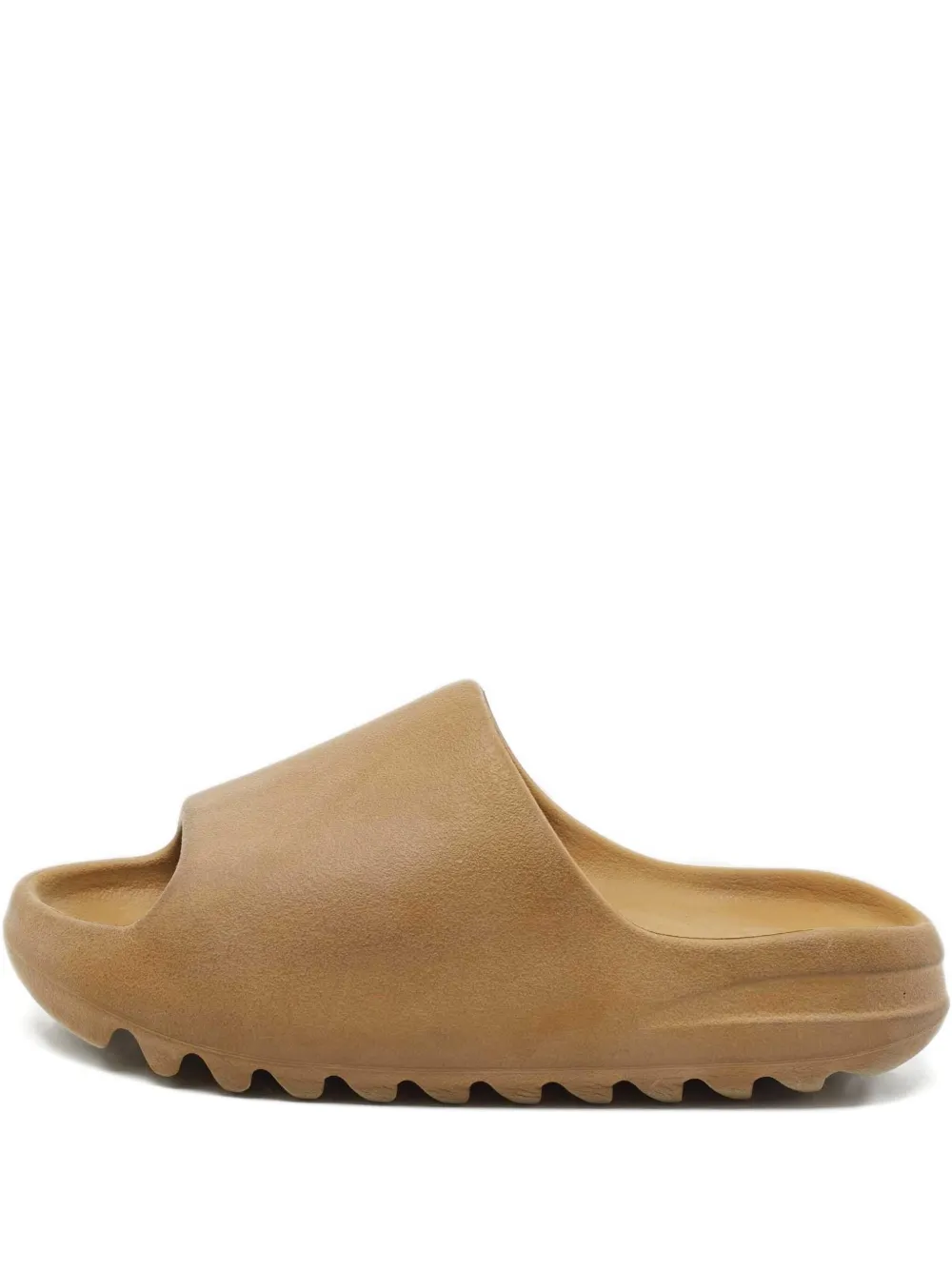 Pre-owned Adidas Originals Molded Rubber Slides In Brown