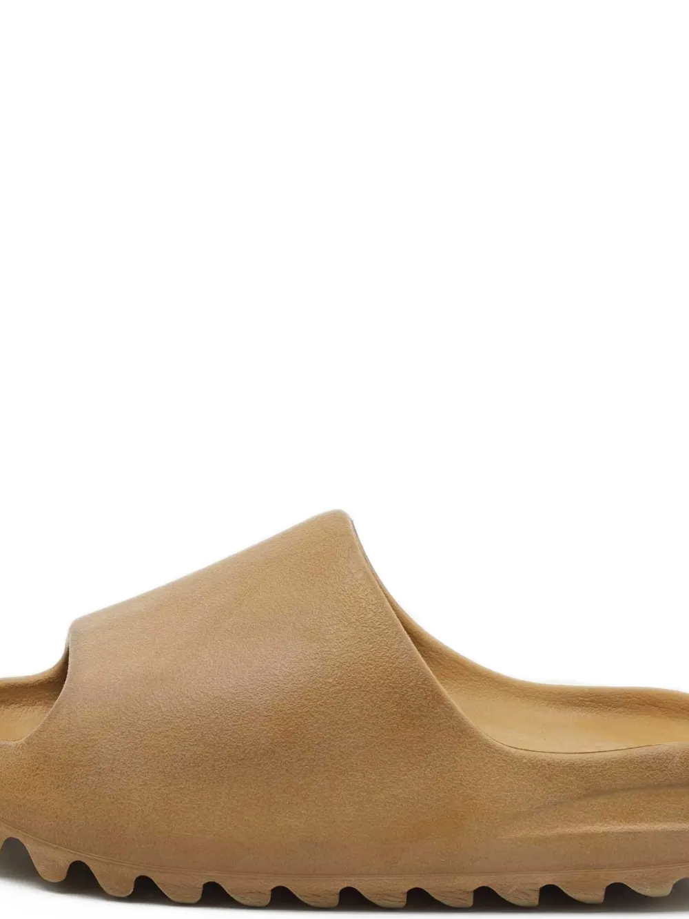 Pre-owned Adidas Originals Molded Rubber Slides In Brown