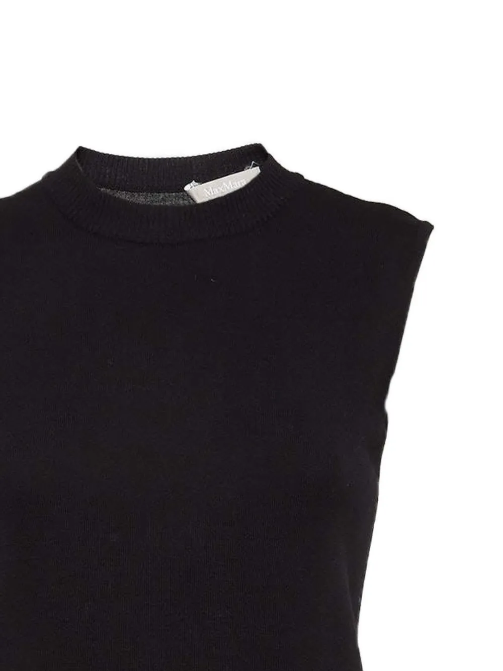 Max Mara Mouwloze jurk - Zwart
