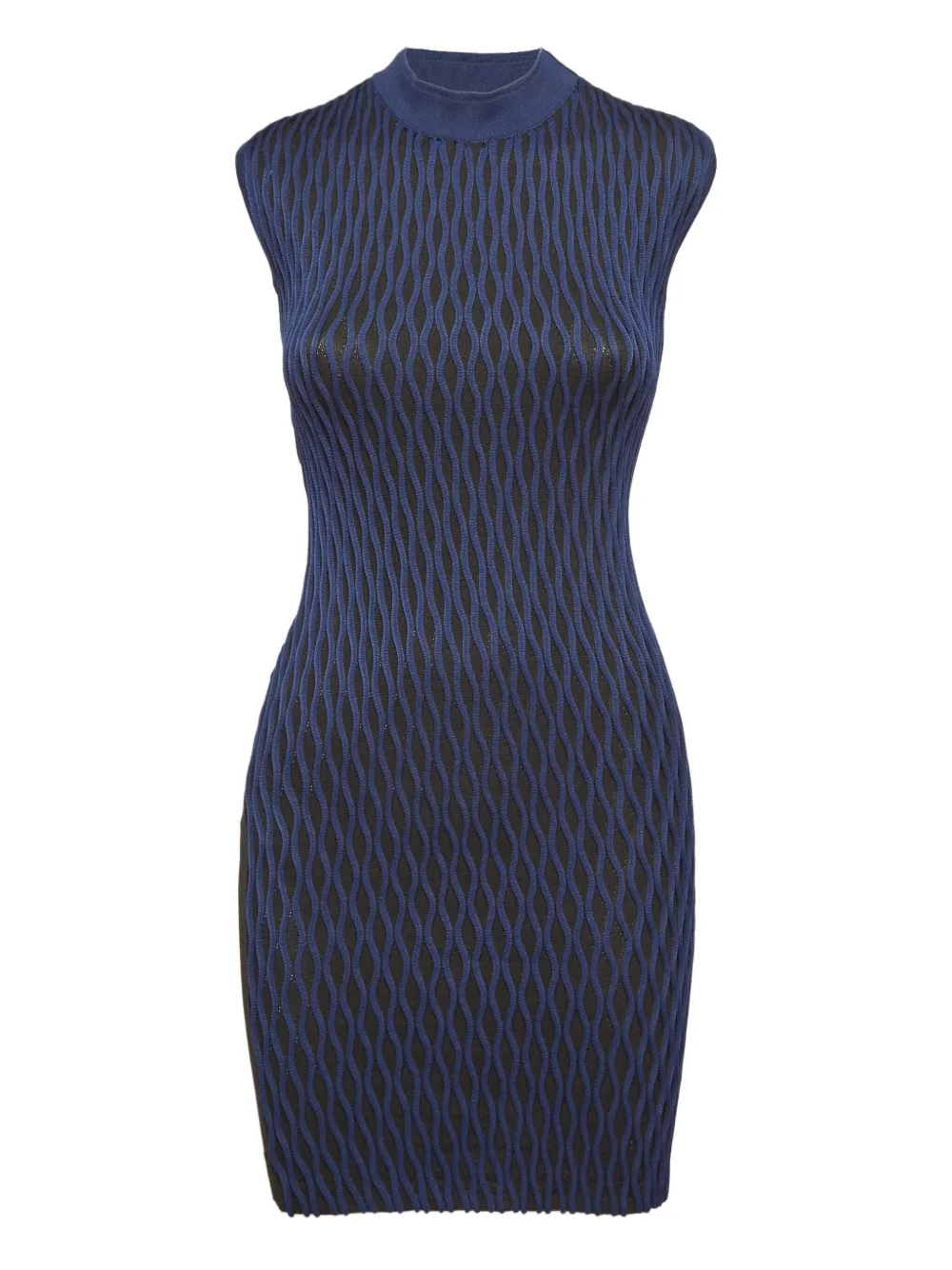 Balenciaga Pre-Owned knitted sleeveless dress | Blue | Image 1
