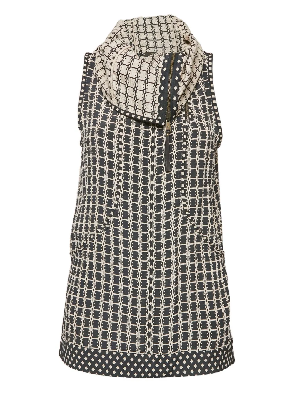 Louis Vuitton Pre-Owned 2024 ジオメトリックパターン トップ - ブラック Louis Vuitton Pre-Owned 2024 ジオメトリックパターン トップ - ブラック