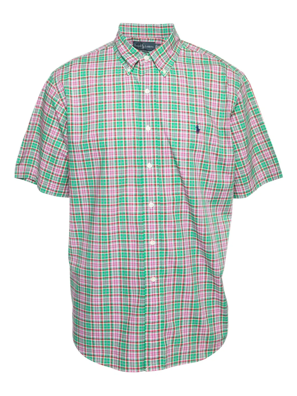 Polo Ralph Lauren Vintage plaid short-sleeve shirt | Green | Image 1
