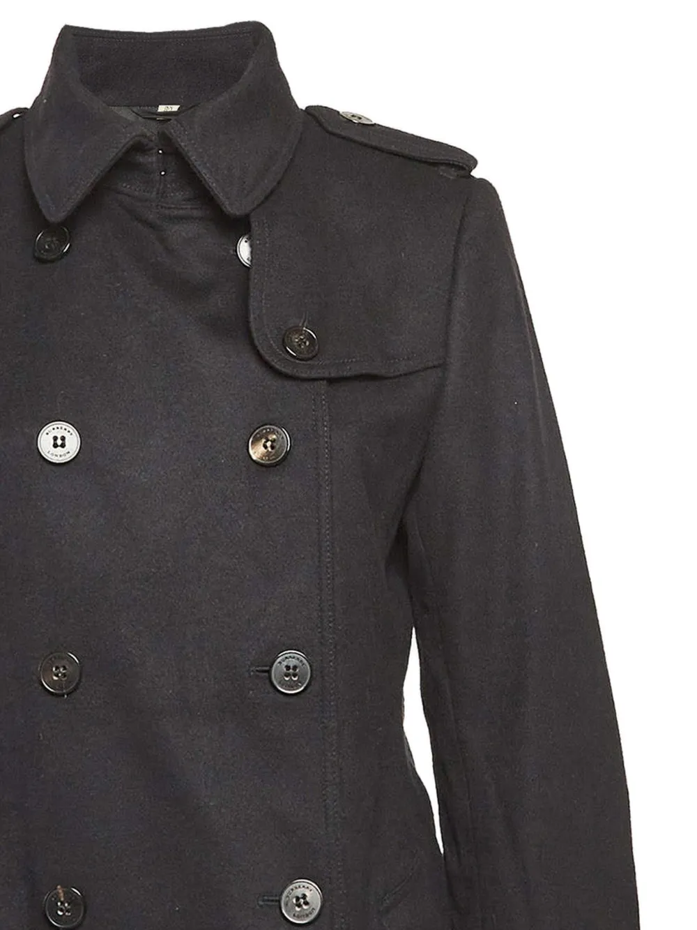Burberry Pre-Owned Jas met dubbele rij knopen - Zwart