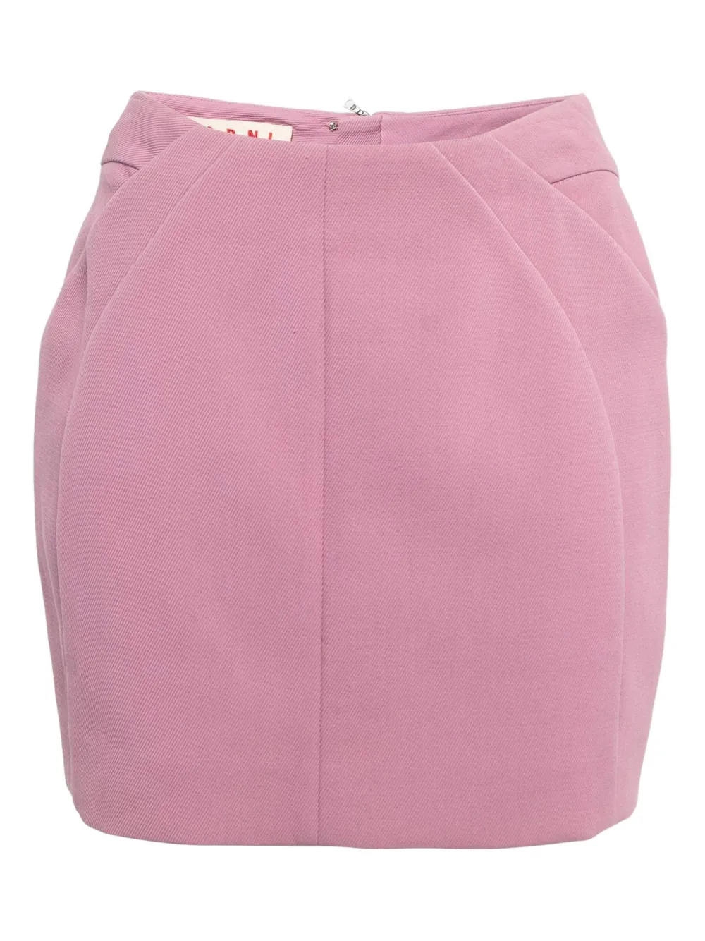 Marni Pre-Owned pleat-detail cotton skirt | Pink | Image 1