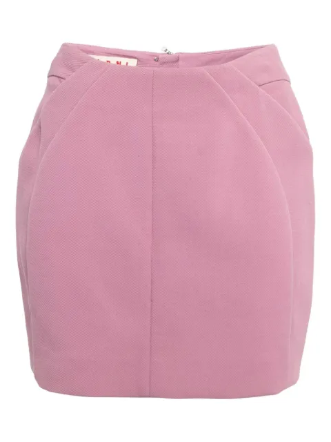 Marni Pre-Owned falda con detalle de pliegues