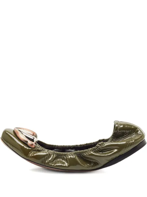 Miu Miu Pre-Owned metal-detail ballet flats