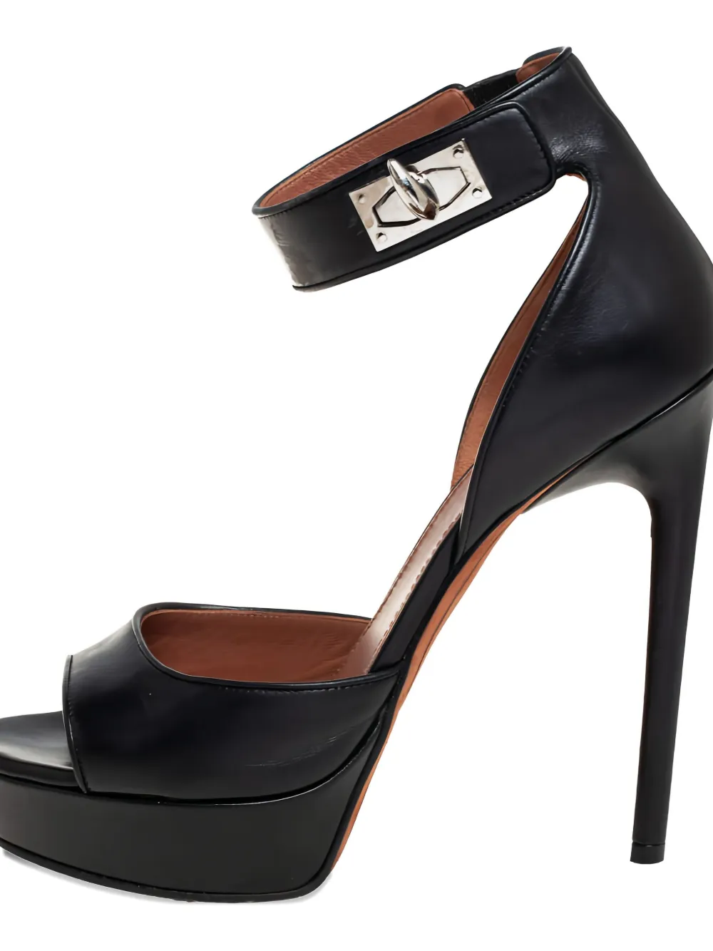 Givenchy Pre-Owned 130 mm leren sandalen met enkelbandje - Zwart