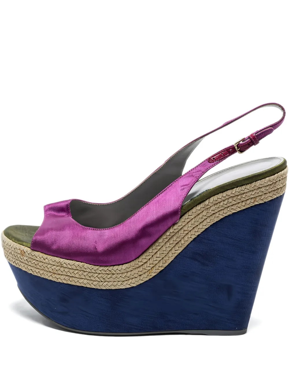 Sergio Rossi Vintage Wedge-Sandalen 150mm - Violett