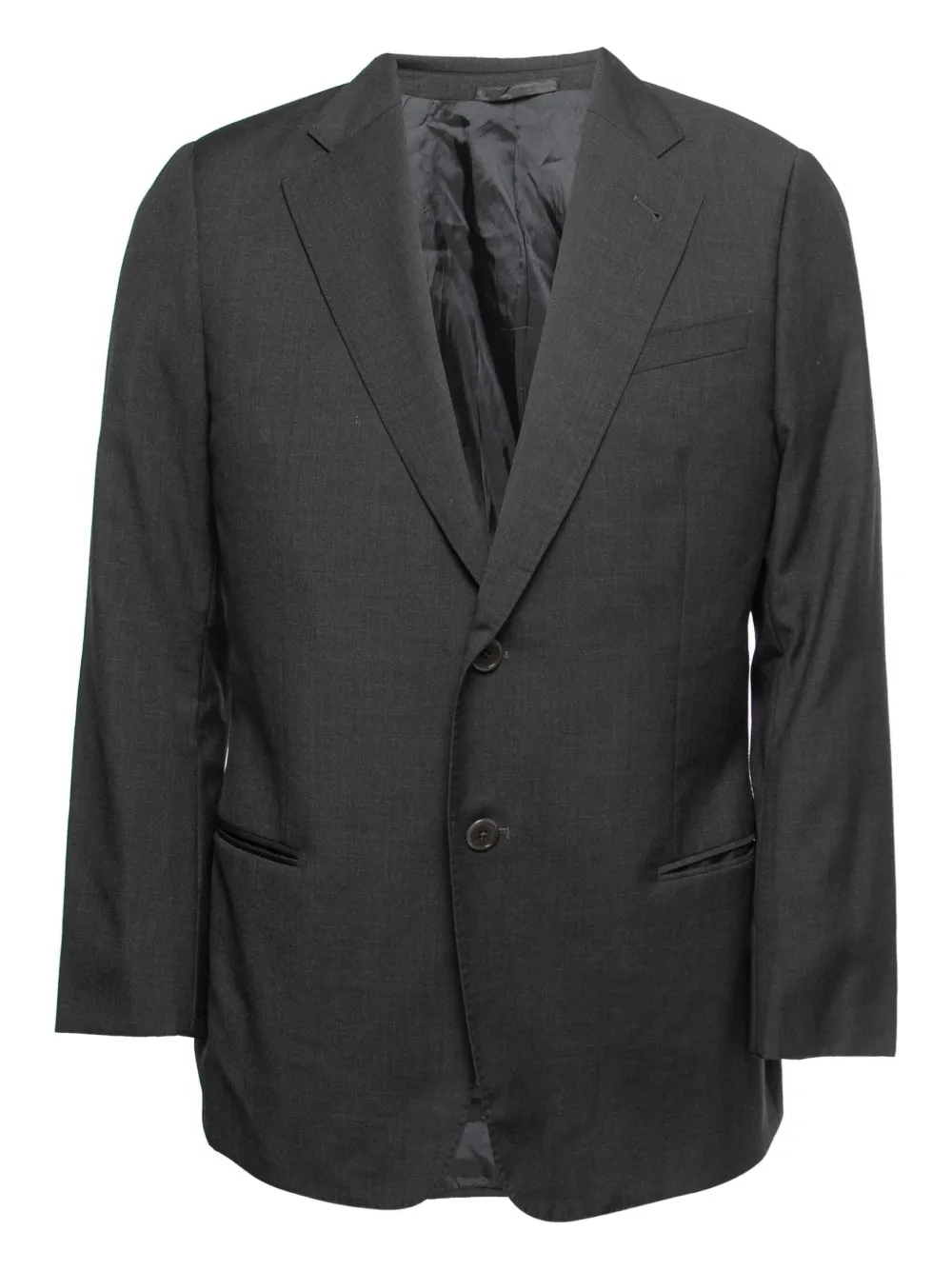 Armani Vintage long-sleeve two-button blazer | Grey | Image 1
