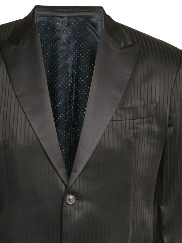 Givenchy Pre-Owned ストライプ シングルジャケット | ブラック 