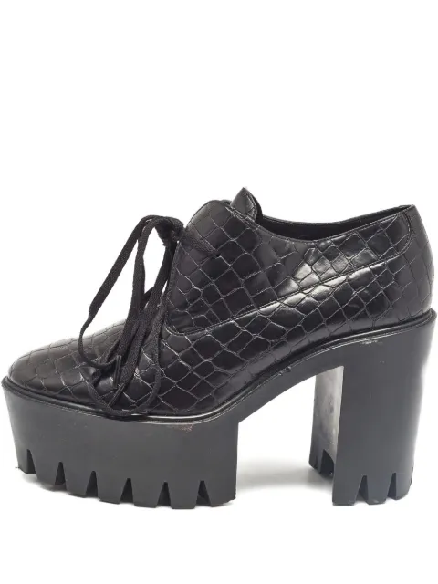 Stella McCartney Pre-Owned botas con efecto de piel de cocodrilo cón de 110mm