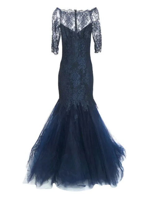 Monique Lhuillier lace tulle gown