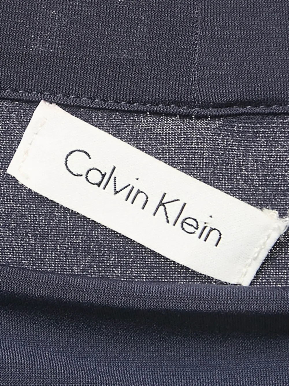 Pre-owned Calvin Klein Vintage Sleeveless Jersey Mini Dress In Blue
