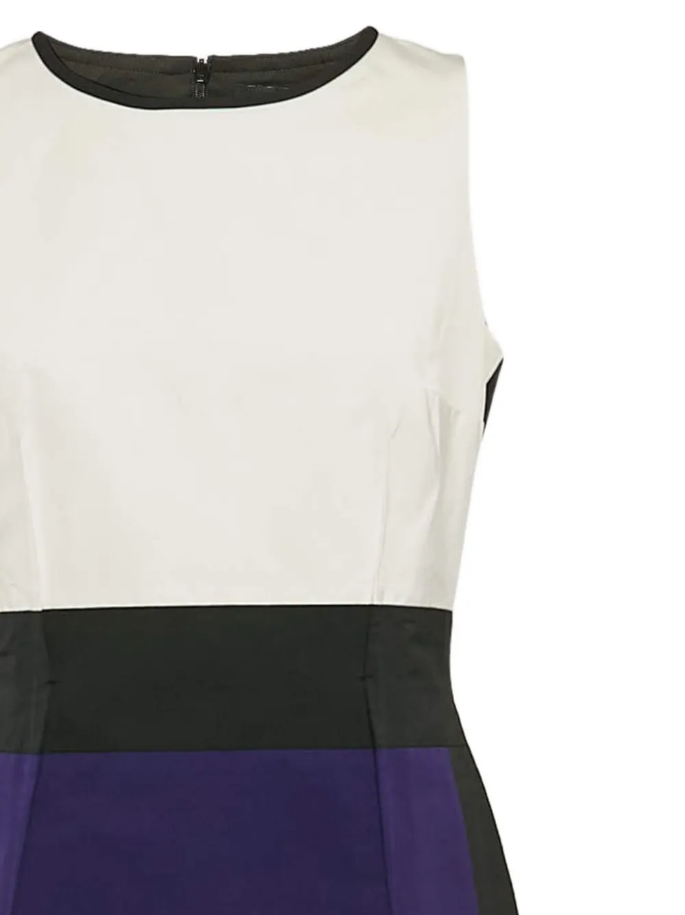 Paule Ka Mouwloze jurk met colourblocking - Blauw