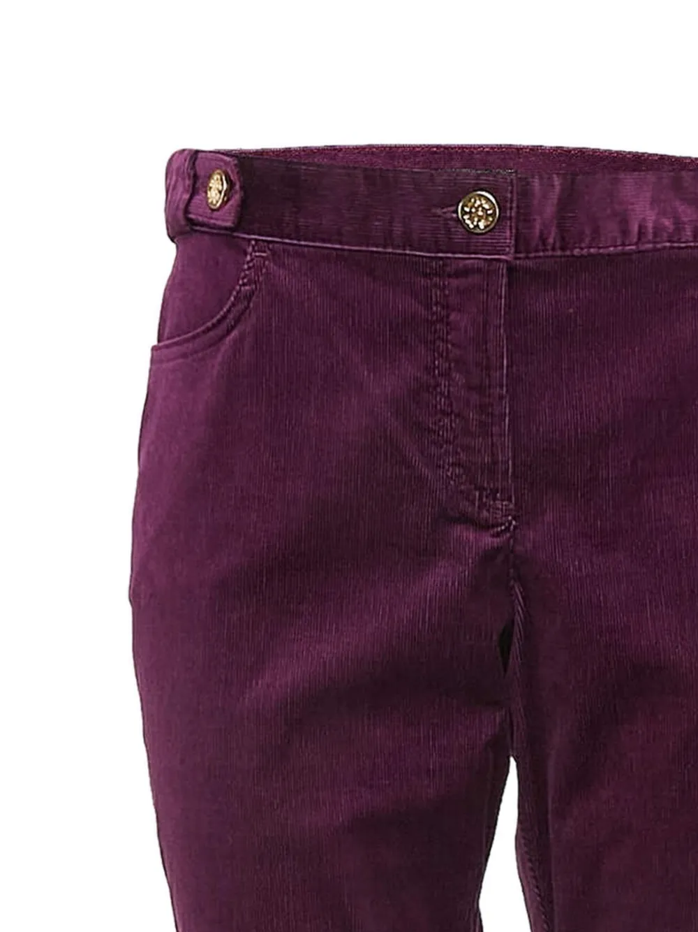 Roberto Cavalli Vintage Ribfluwelen broek - Paars