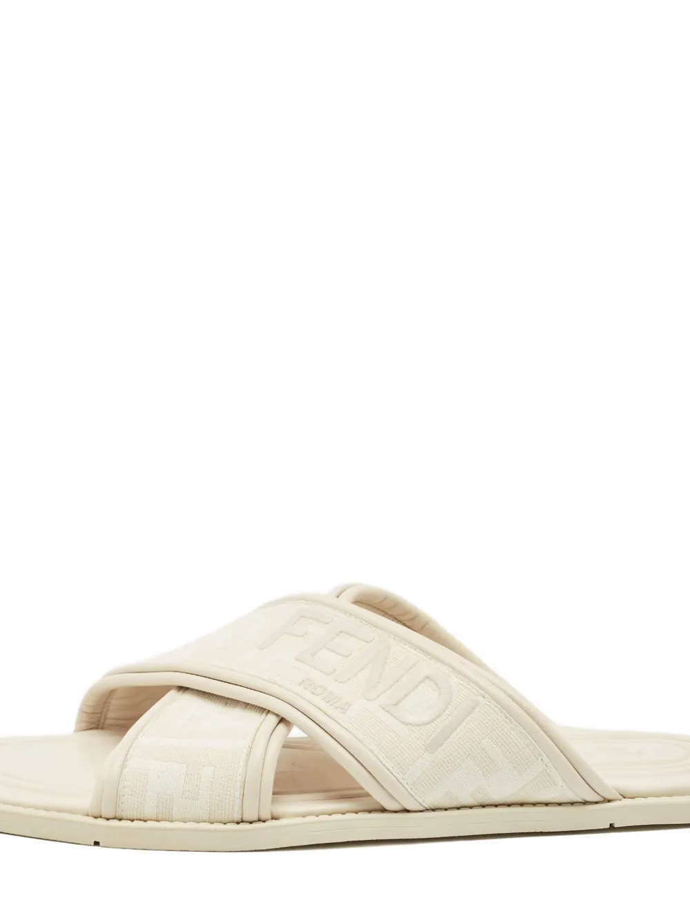 Fendi Pre-Owned criss-cross logo slides | Image 2