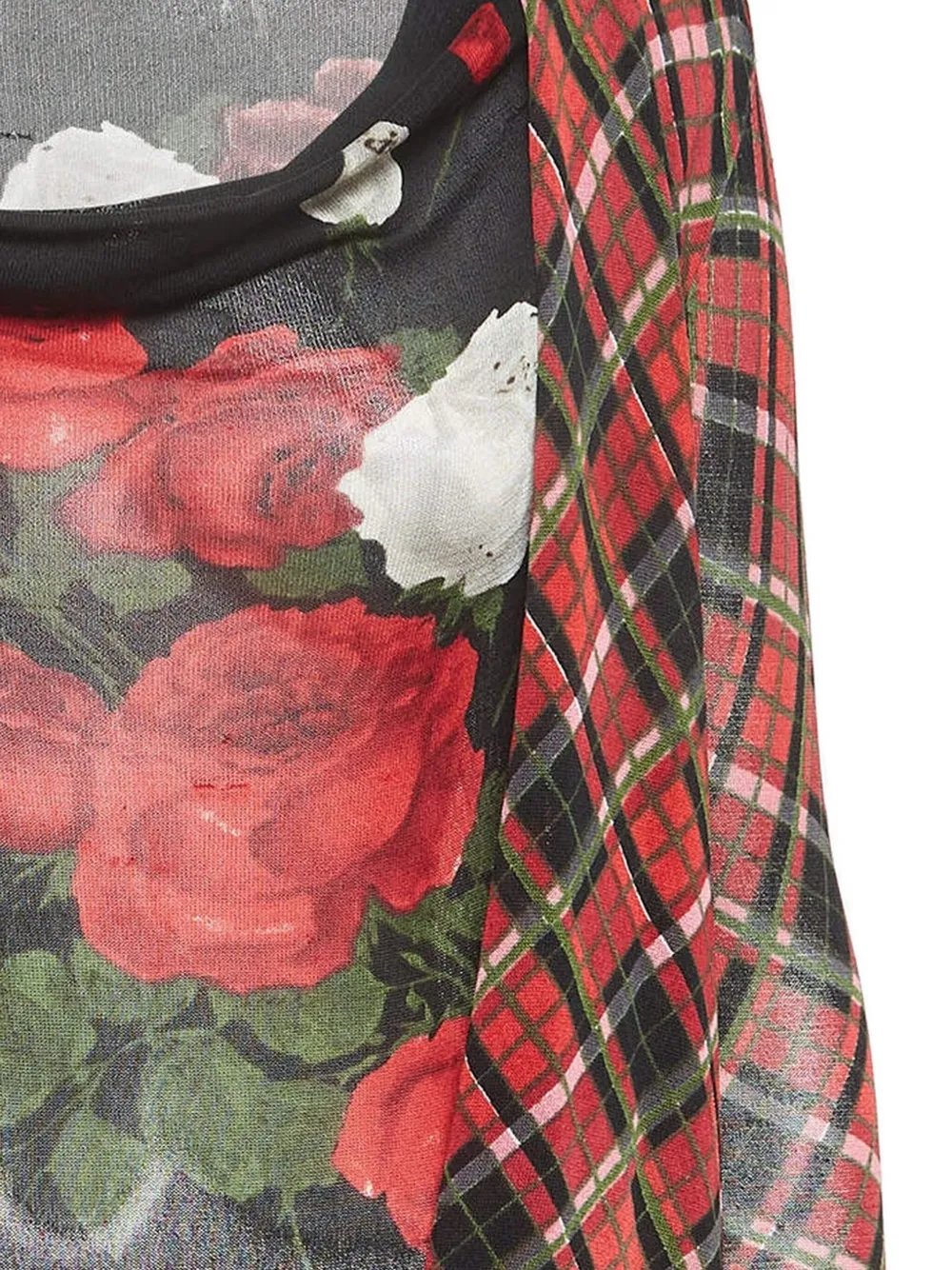 Kenzo Pre-Owned plaid rose-print top | Image 2