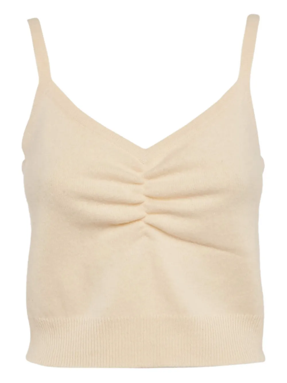 SANDRO 2024 ruched knit top | Neutrals | Image 1