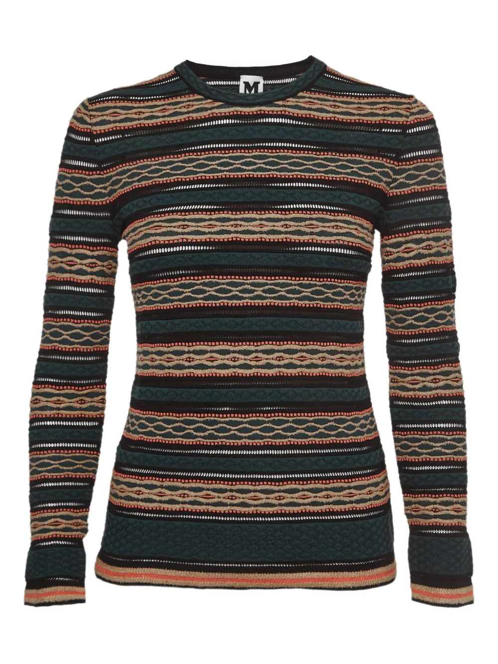 Missoni Pre-Owned striped knitted top | Green | Image 1