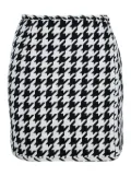 Off-White Pre-Owned houndstooth wrap skirt - Black
