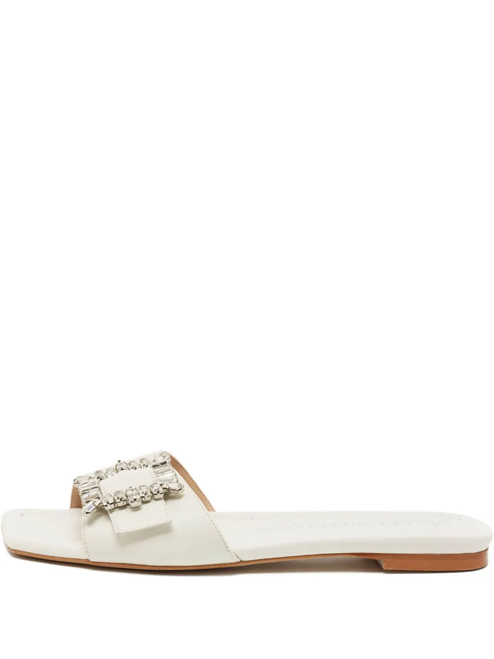 Stuart Weitzman sandalias con hebilla con cristales | blanco | Image 1