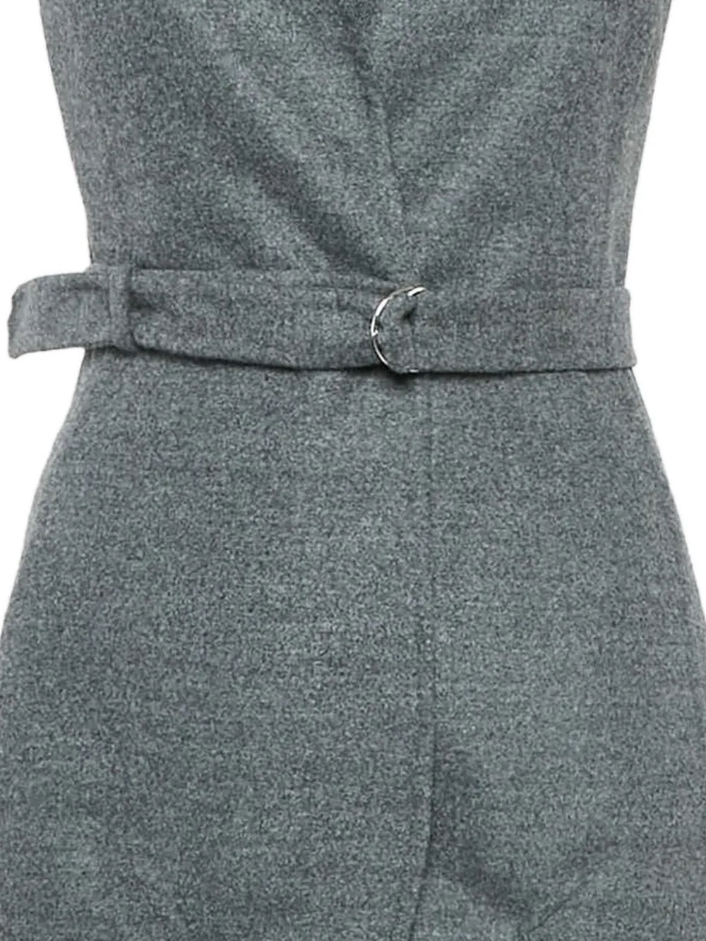 Saint Laurent Pre-Owned Mini-jurk met V-hals - Grijs