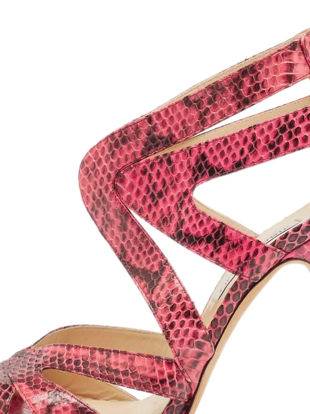 Jimmy Choo Pre-Owned 135mm platform python-leather sandals | Image 2