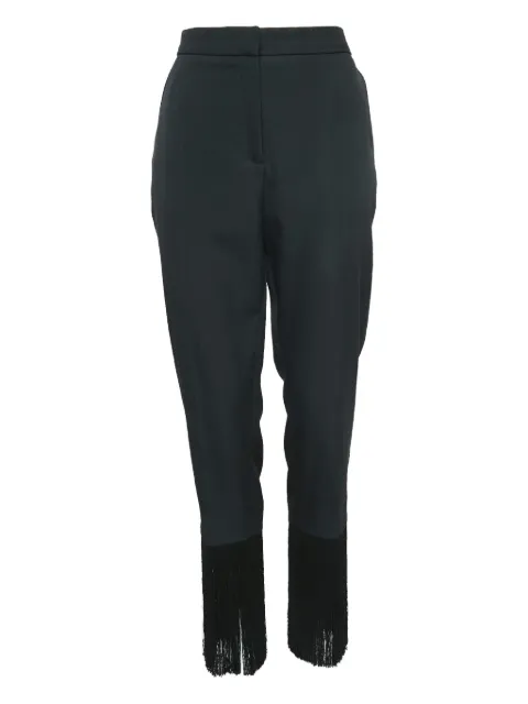 Burberry Pre-Owned fringe detail straight trousers