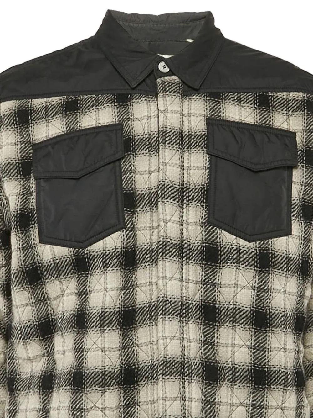 Off-White Pre-Owned plaid quilted shirt jacket | Image 2