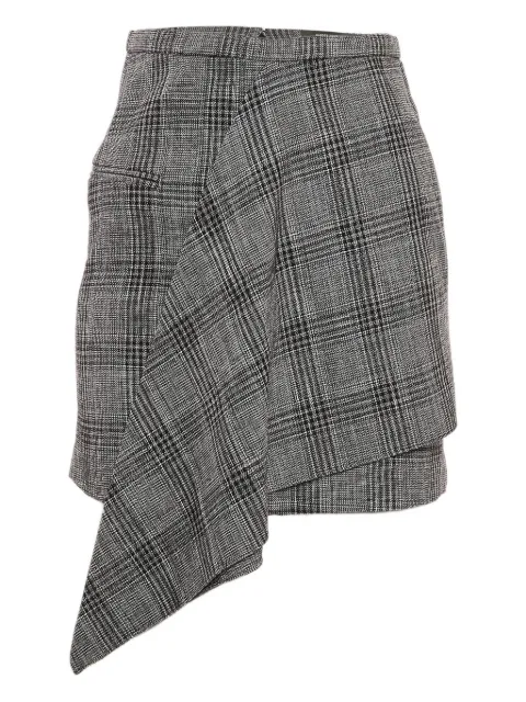 Isabel Marant Vintage asymmetrical plaid skirt