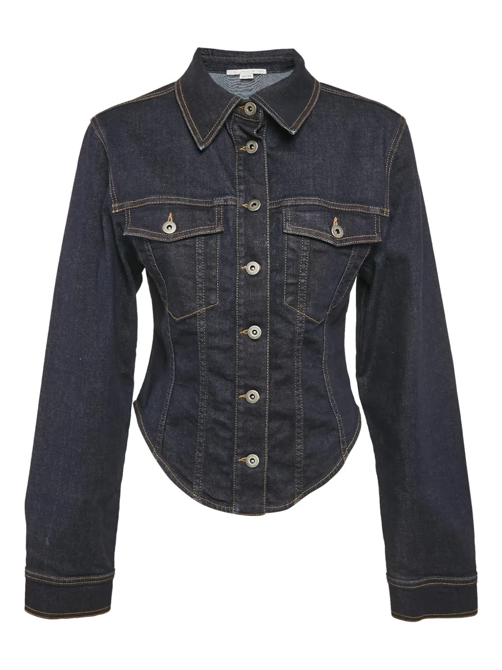 Stella McCartney Pre-Owned 2024 structured-lines denim jacket | Blue | Image 1
