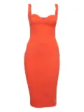 Victoria Beckham 2024 sweetheart-neckline crepe midi dress - Red