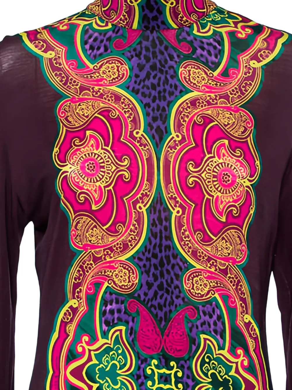Just Cavalli Vintage Jurk met paisley-print - Paars
