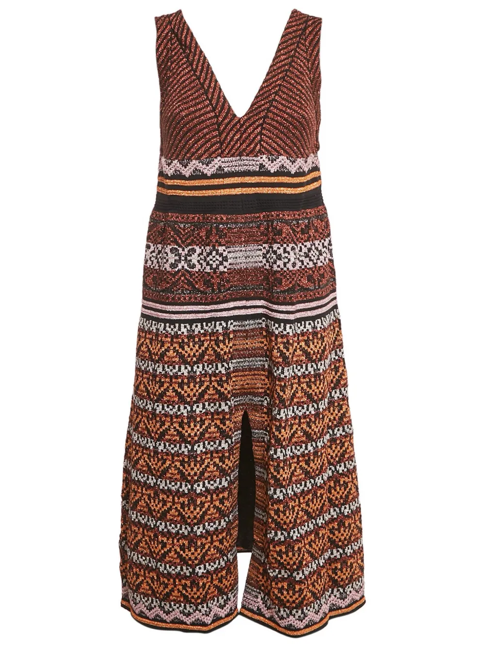 Missoni Pre-Owned Jurk met geometrisch patroon - Metallic