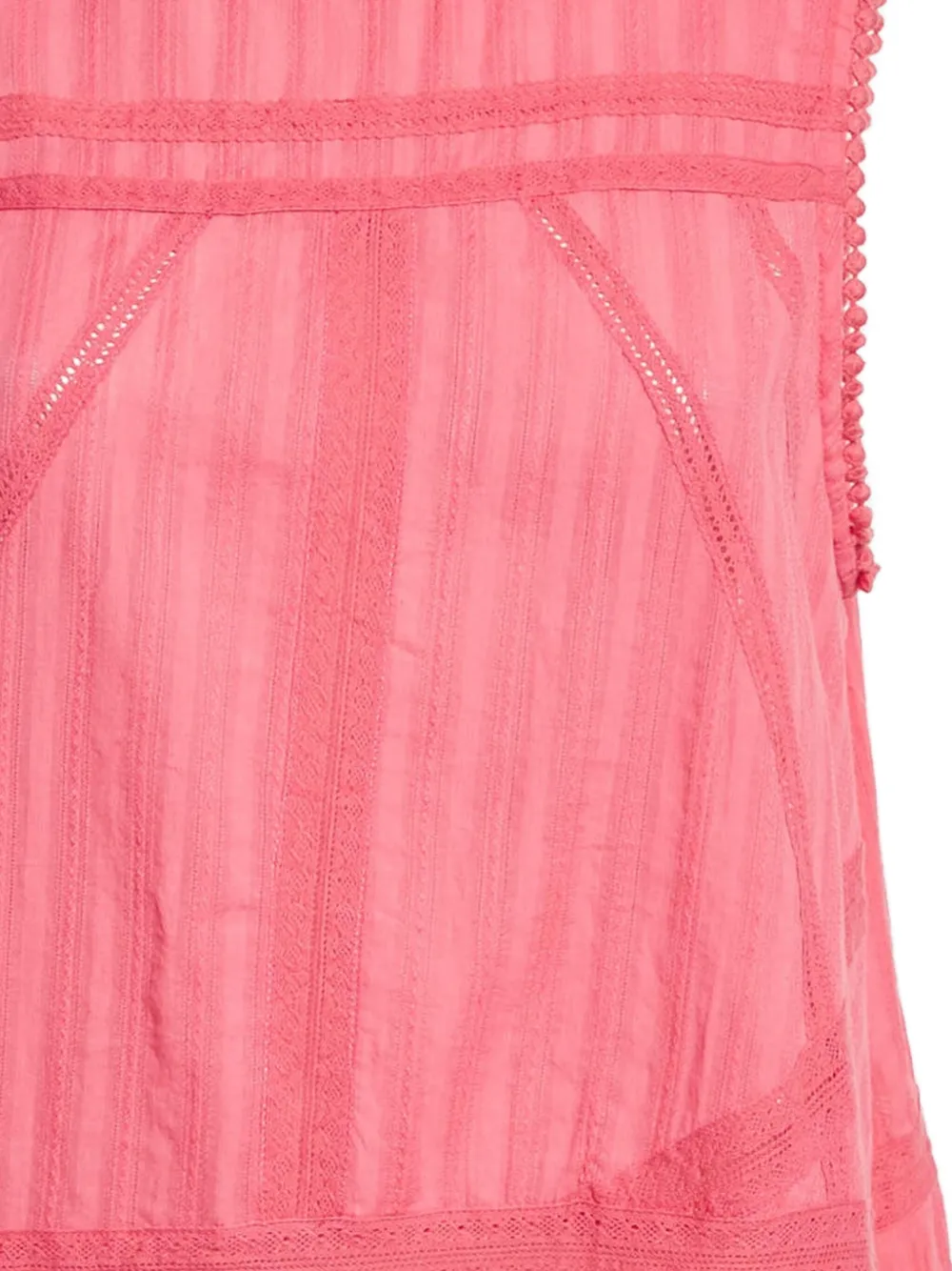 Pre-owned Zadig & Voltaire Embellished-trim Sleeveless Top In Pink