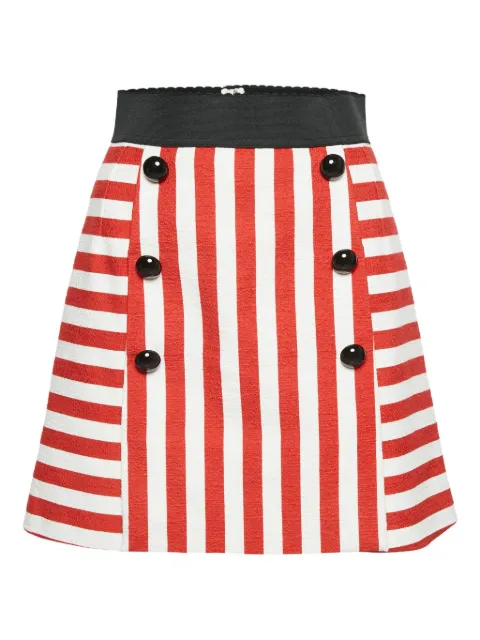 Dolce & Gabbana Pre-Owned striped button skirt