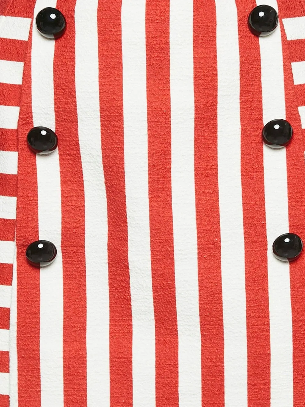 Dolce & Gabbana Pre-Owned Gestreepte rok met knopen - Rood
