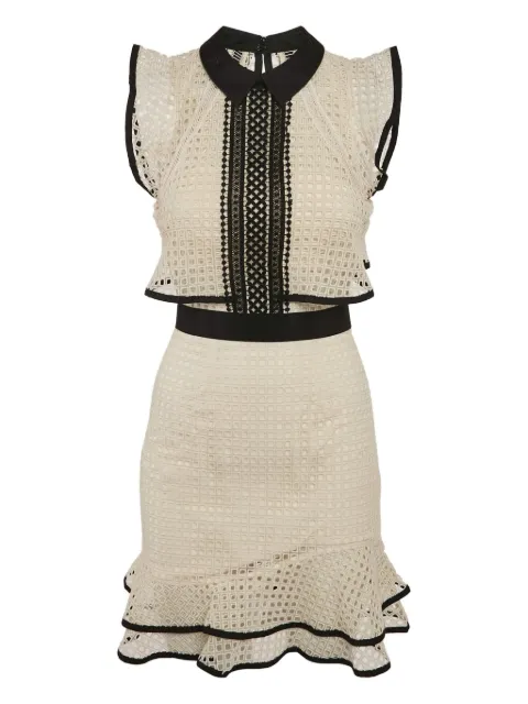 Self-Portrait lace ruffled dress