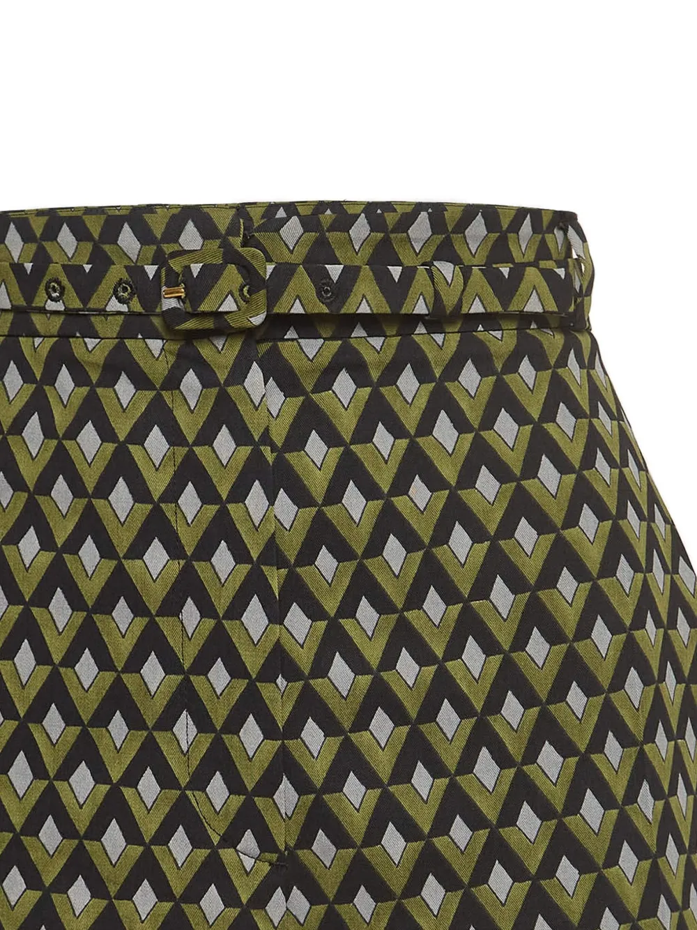 Prada Pre-Owned Shorts met geometrisch patroon - Groen