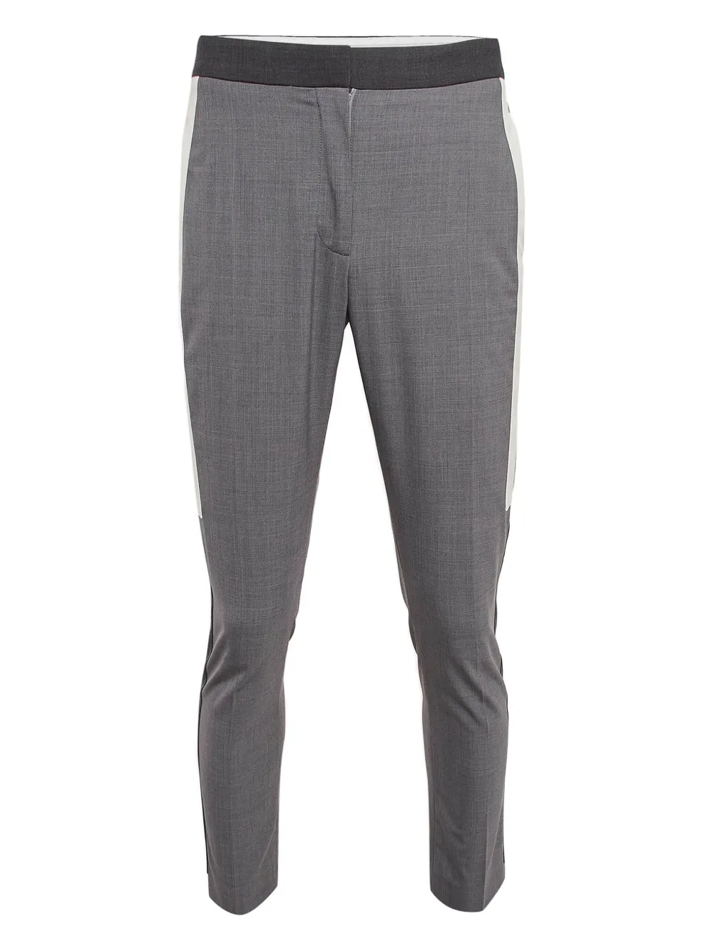 Burberry Pre-Owned side stripe wool-blend straight trousers | Grey | Image 1