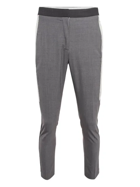Burberry Pre-Owned side stripe wool-blend straight trousers