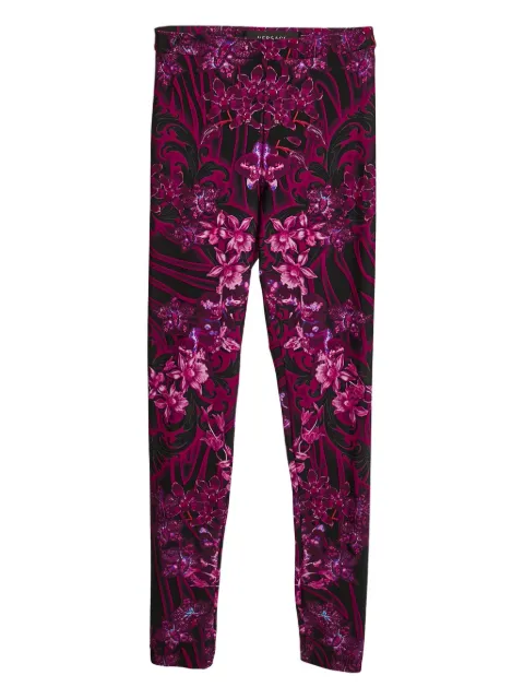 Versace Pre-Owned floral-print leggings